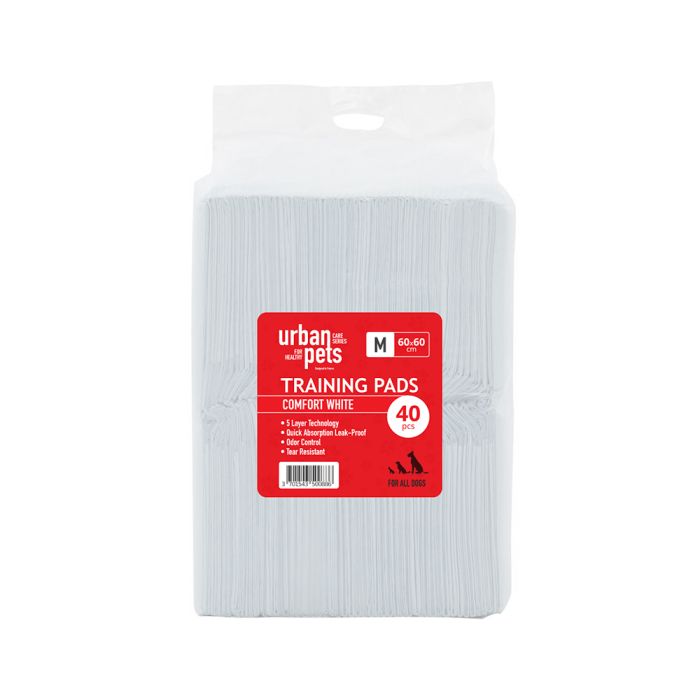 Urban Pets Value Puppy Pads - White 60x60 cm (40pcs)