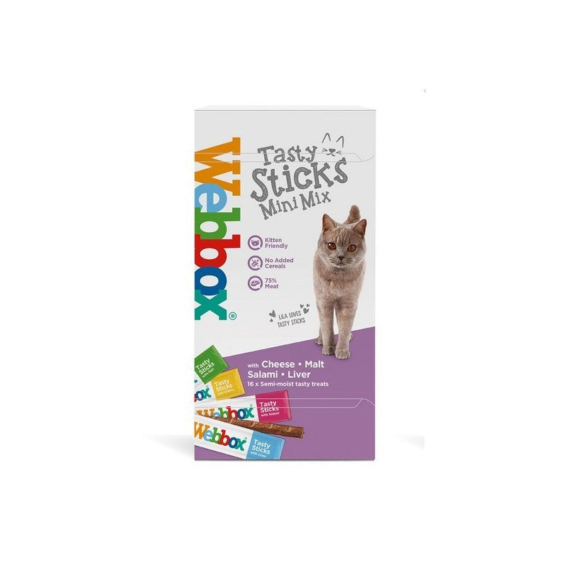 Webbox - Cat Treat - Mini Mix Sticks 30g (16pcs)