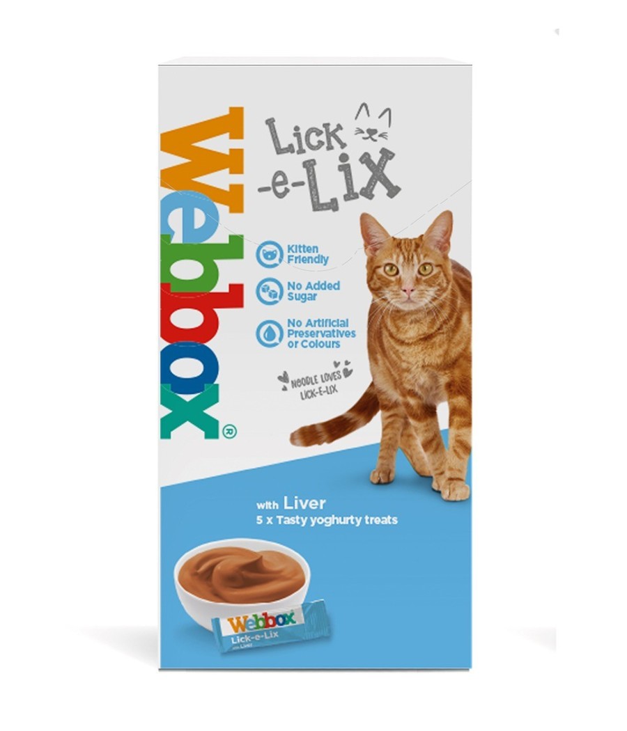 Webbox - Cat Treat - Lick-e-Lix Cream Liver 75g (5pcs)