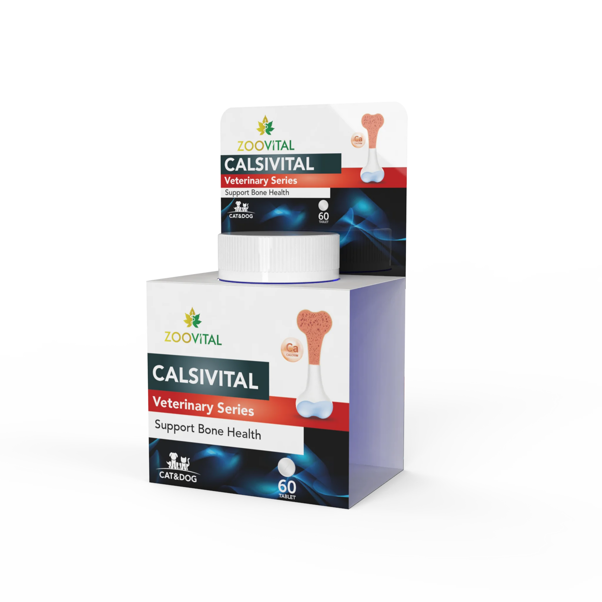 Zoovital Calsivital Support Bone Health For Dog & Cat, 60 Tab.