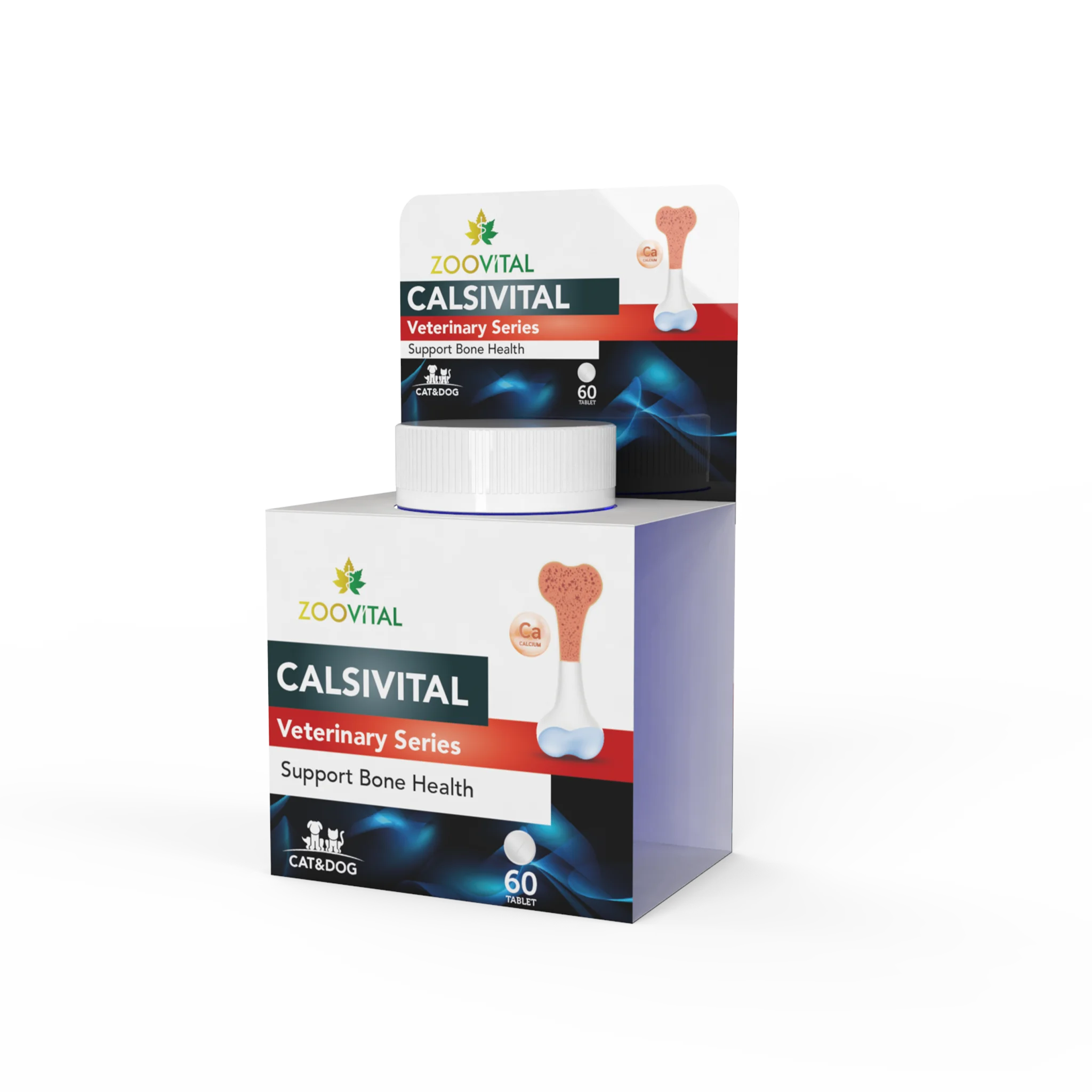 Zoovital Calsivital Support Bone Health For Dog & Cat, 60 Tab.